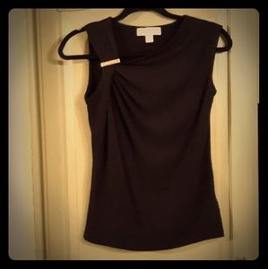 Michael Michael Kors Black Sleeveless Top.